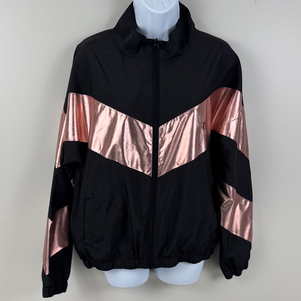 Zyia Active Black and Pink Women's Jacket - L